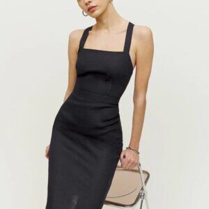 NOWT-Reformation Ereka Dress Black - Size 4